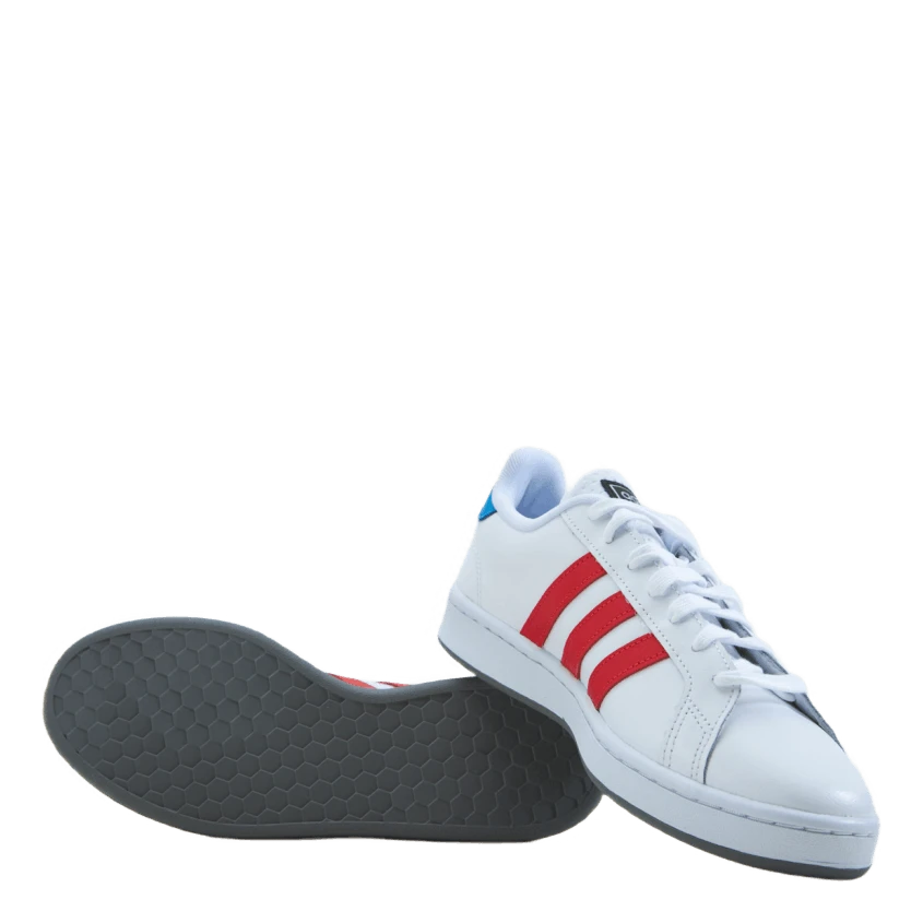 ADIDAS Grand Court Cloud White/vivid Red/blue Rus 9 ADIDAS Grand Court Cloud White/vivid Red/blue Rus - Image 7