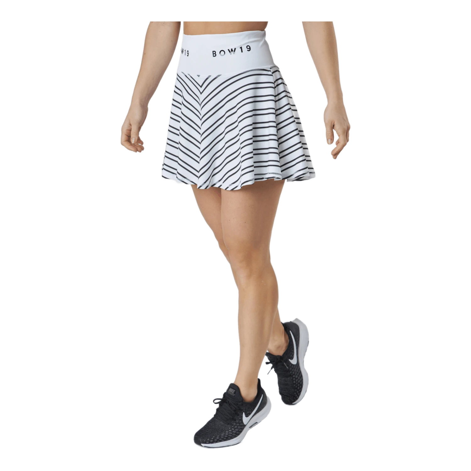 Sofia/print Skirt Thin Stripe White/black 4 Sofia/print Skirt Thin Stripe White/black - Image 2