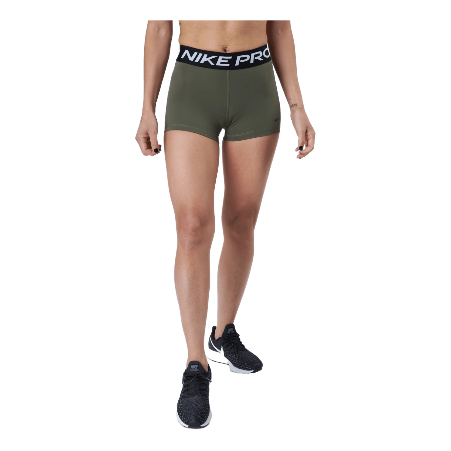 Nike Pro Women's 3" Shorts Medium Olive/black/black 3 Nike Pro Women's 3" Shorts Medium Olive/black/black