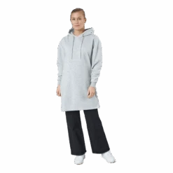 Pieces Pcchilli Ls Sweat Dress Bc Light Grey Melange