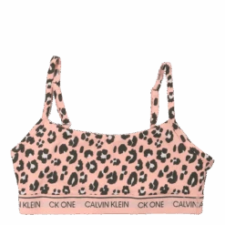 Calvin Klein Unlined Bralette Stephen Leopard Print_peach Me