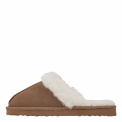MOLS Tamara W Warm Leather Slipper Sudan Brown