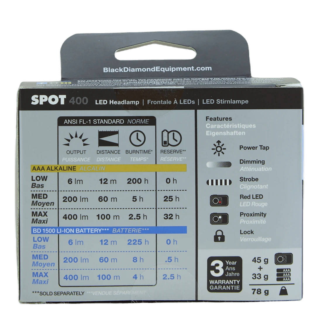Black Diamond Spot 400 Headlamp Dark Olive 4 Black Diamond Spot 400 Headlamp Dark Olive - Image 2
