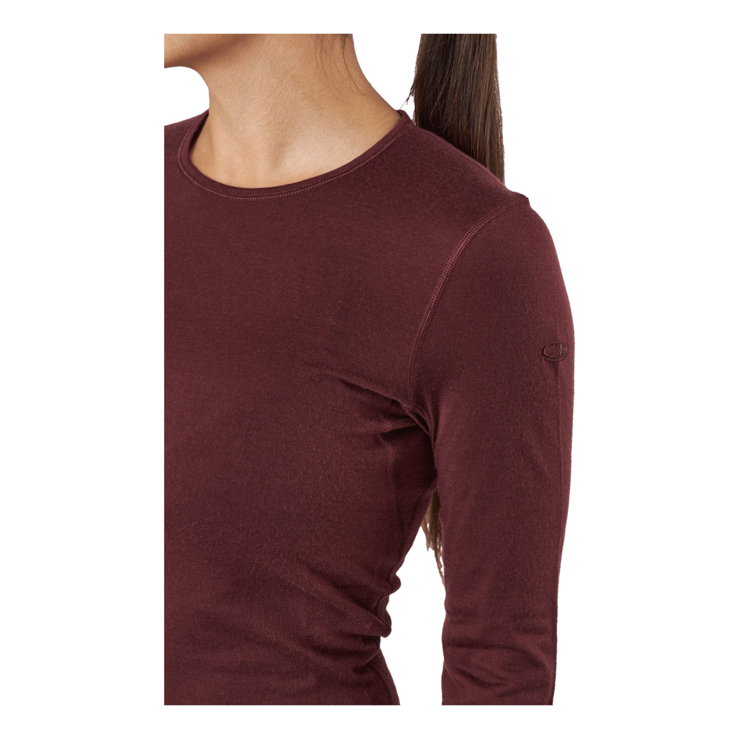 Icebreaker Women 200 Oasis Ls Crewe Espresso 6 Icebreaker Women 200 Oasis Ls Crewe Espresso - Image 4