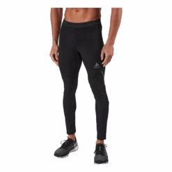 Tights Ceramiwarm Black - Odlo Concrete Grey