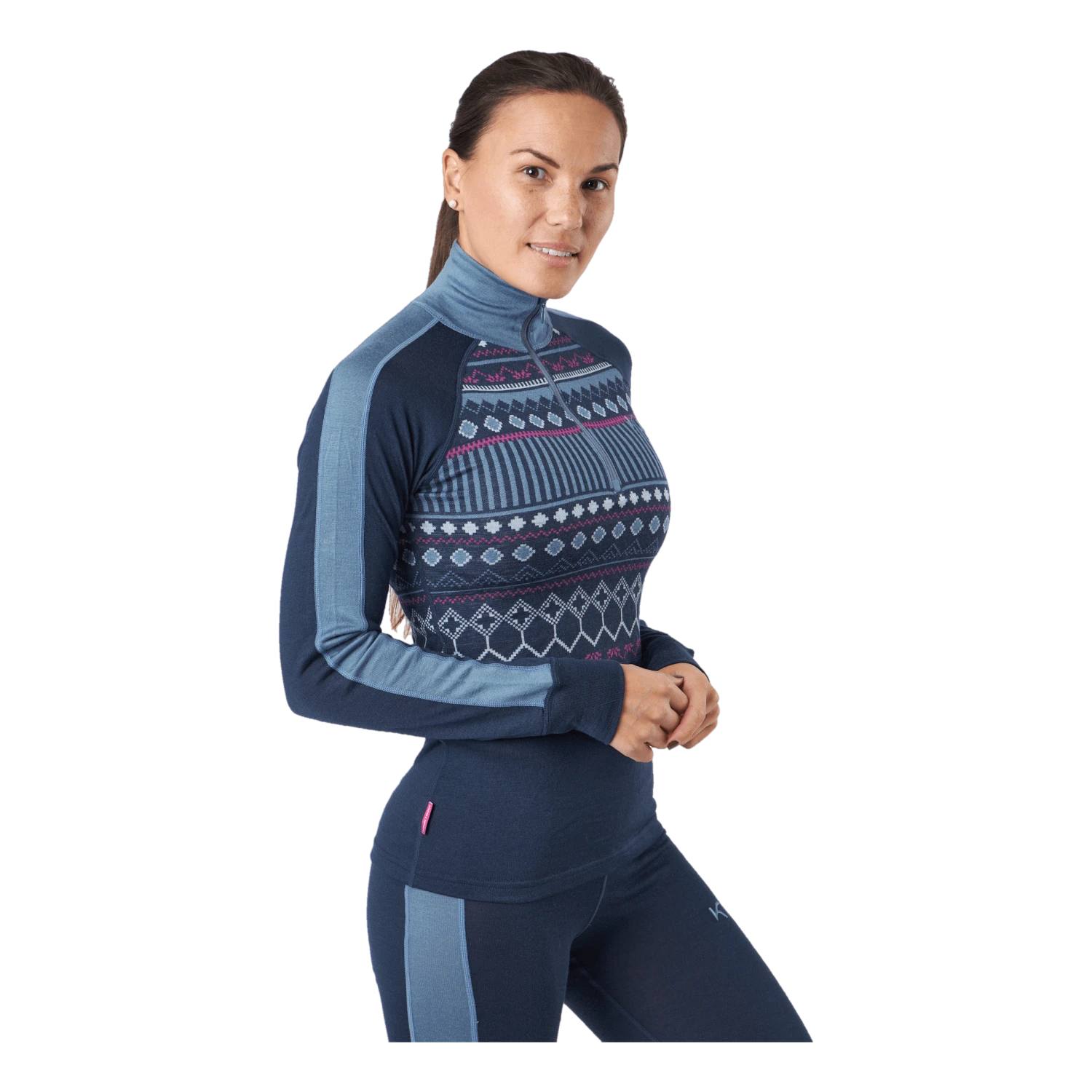 Kari Traa Tuva Half Zip Royal 4 Kari Traa Tuva Half Zip Royal - Image 2