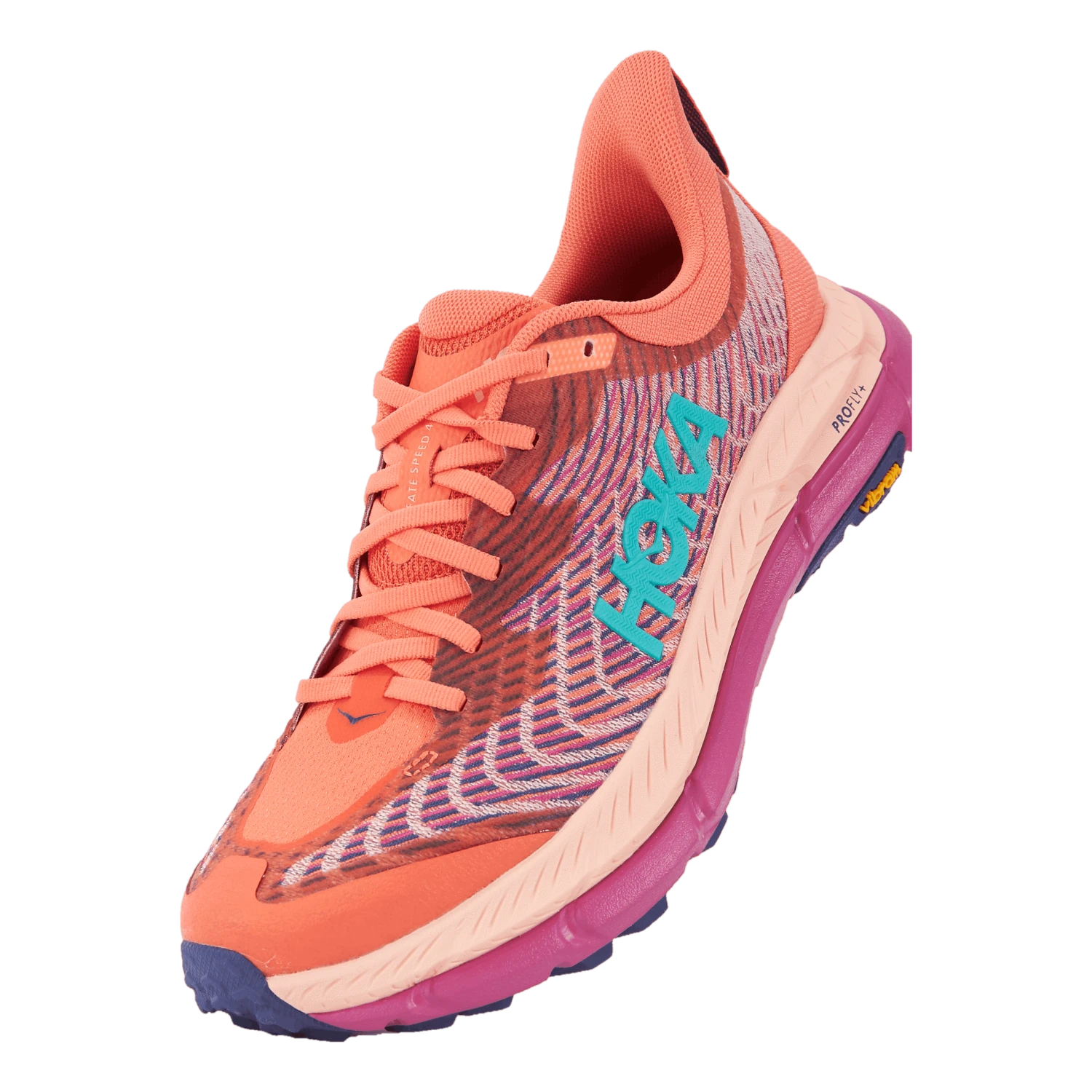 Hoka One One W Mafate Speed 4 Camellia / Peach Parfait 8 Hoka One One W Mafate Speed 4 Camellia / Peach Parfait - Image 6