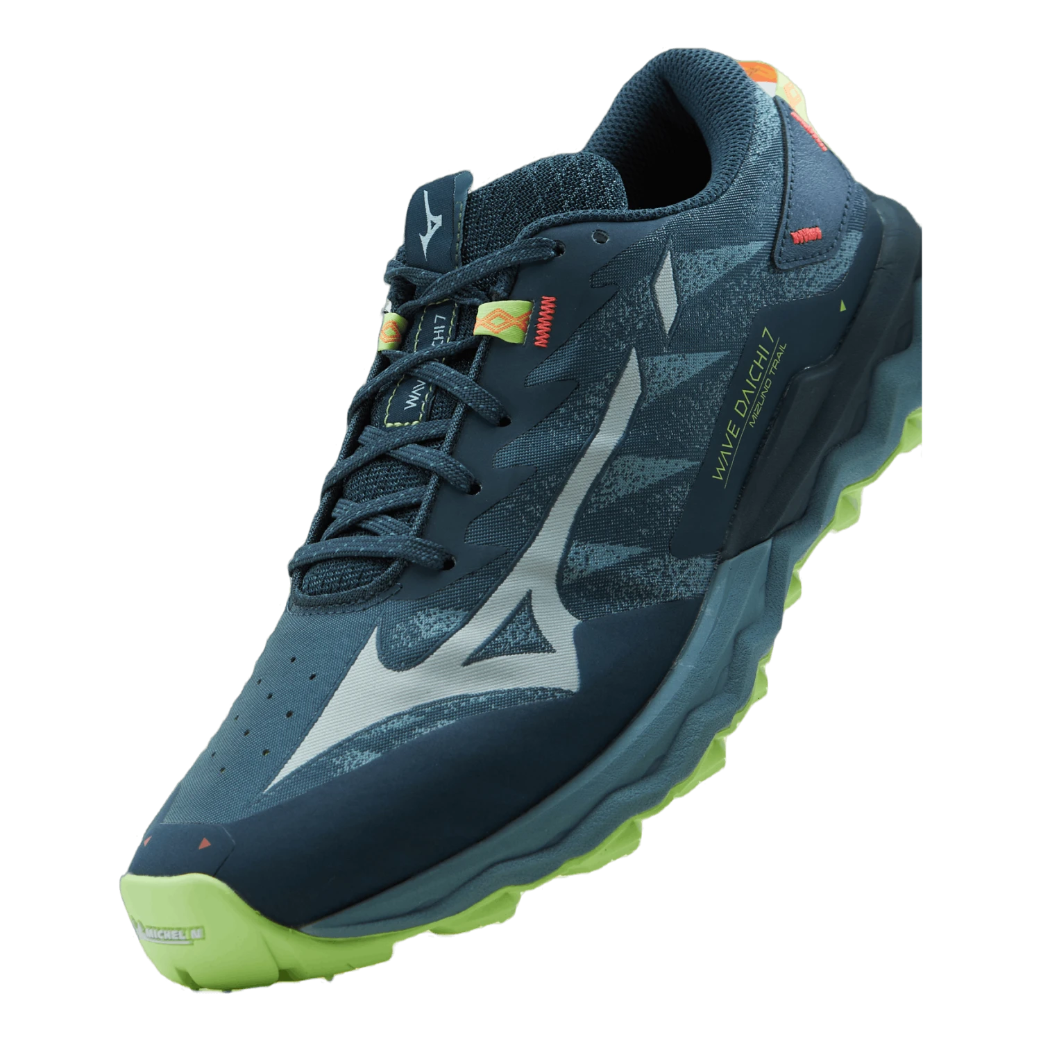 Mizuno Wave Daichi 7 Orion Blue/misty Blue/neo Lime 8 Mizuno Wave Daichi 7 Orion Blue/misty Blue/neo Lime - Image 6