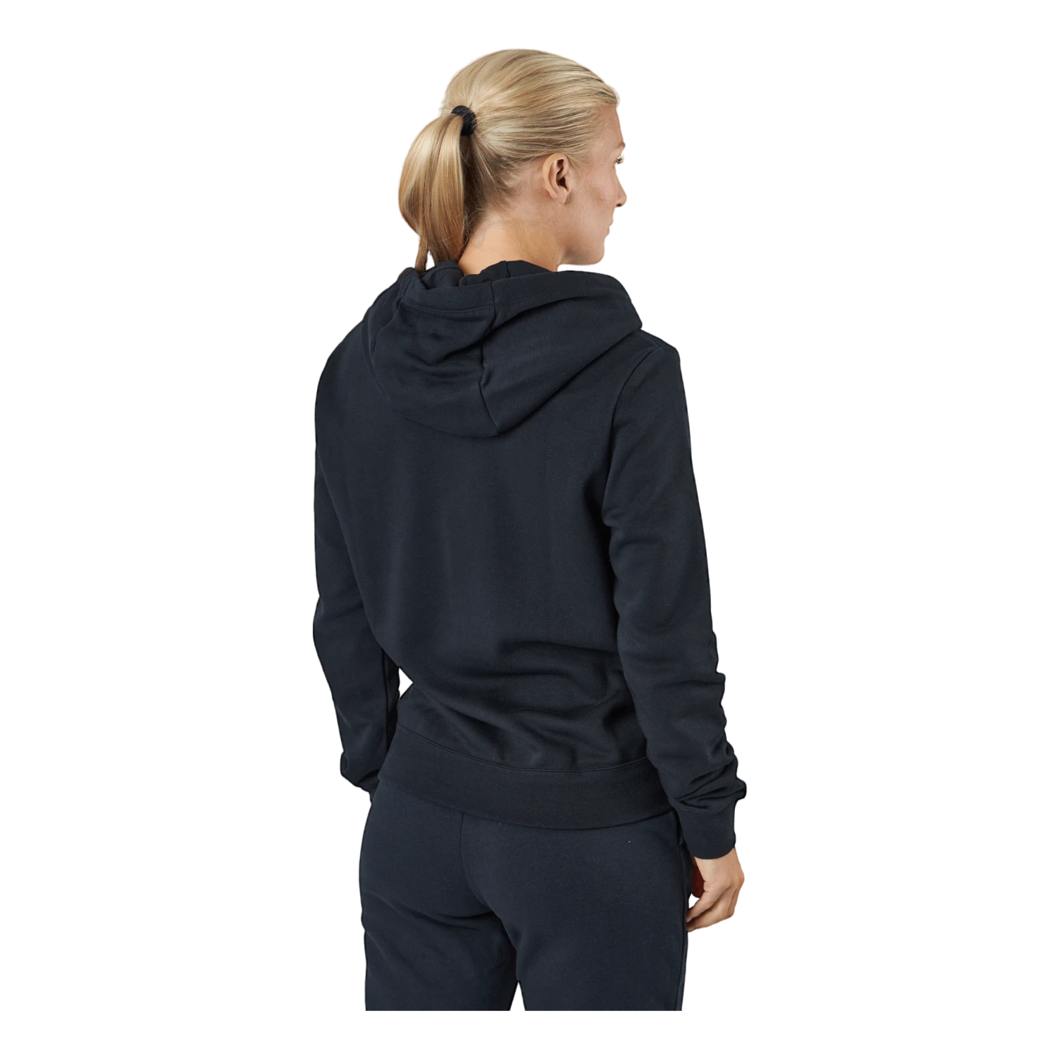 Nike Sportswear Club Fleece Women's Logo Pullover Hoodie BLACK/WHITE 5 Nike Sportswear Club Fleece Women's Logo Pullover Hoodie BLACK/WHITE - Image 3