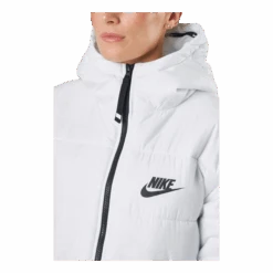 Nike W Nsw Syn Tf Rpl Hd Parka Summit White/summit White/blac -BJØRN BORG kauppa 60738 01 006