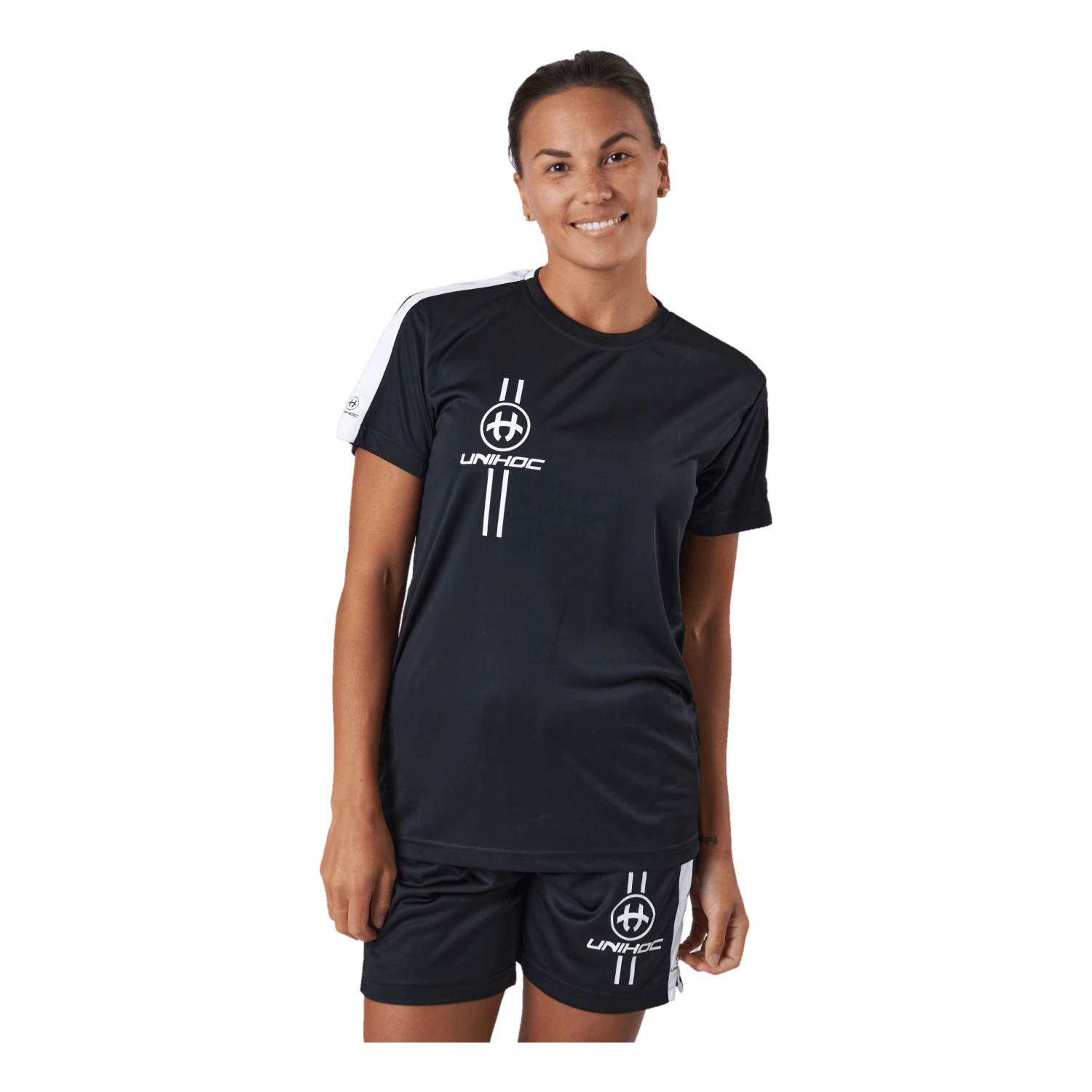 Unihoc T-shirt Arrow Black/white Black/white 3 Unihoc T-shirt Arrow Black/white Black/white