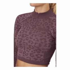 Puma Formknit Seamless Cropped 1/4 Dusty Plum-leopard Print -BJØRN BORG kauppa 60772 50 004