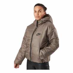 Nike W Nsw Syn Tf Rpl Hd Jkt Olive Grey/black/black -BJØRN BORG kauppa 60782 01 004