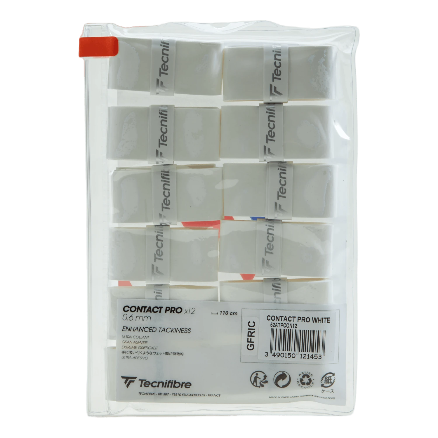 TECNIFIBRE Contact Pro 12-pack White 4 TECNIFIBRE Contact Pro 12-pack White - Image 2
