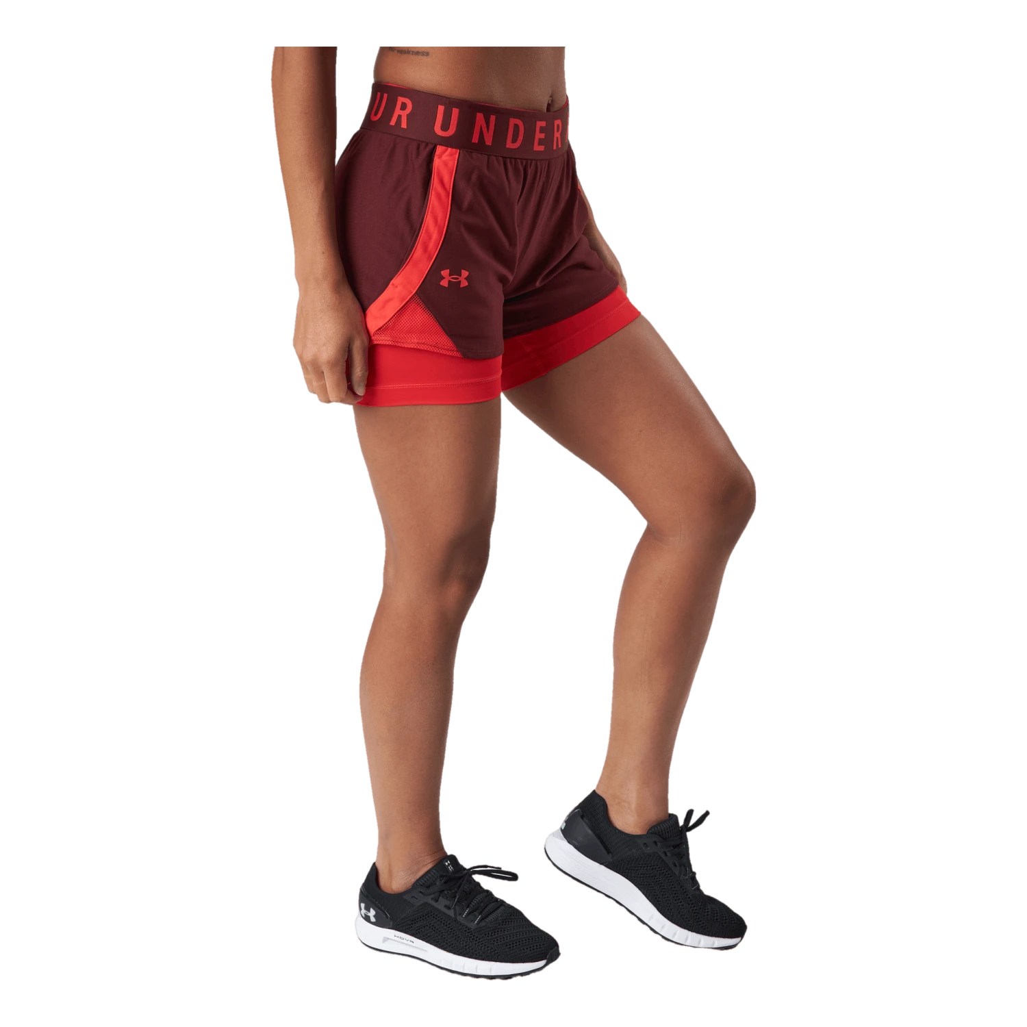 Under Armour Play Up 2-in-1 Shorts Chestnut Red 4 Under Armour Play Up 2-in-1 Shorts Chestnut Red - Image 2