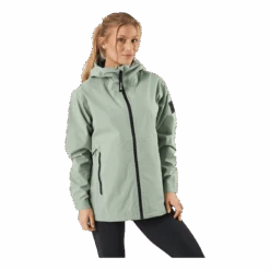 Tenson Misty Shell W Jackets Grey Green