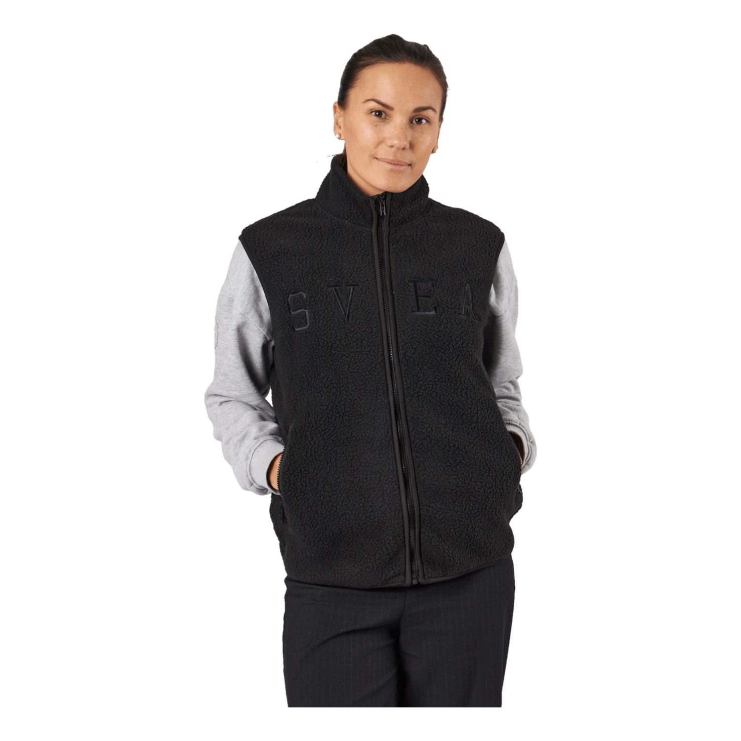 Teddy Pile Vest Black 3 Teddy Pile Vest Black