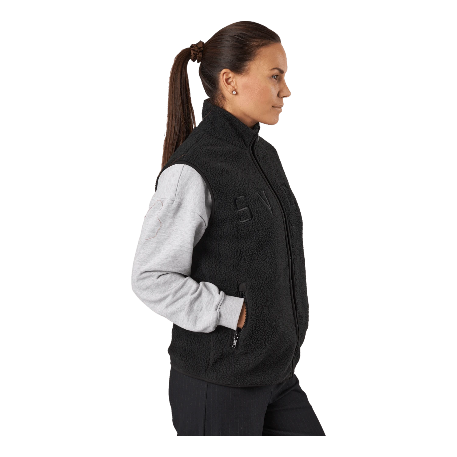 Teddy Pile Vest Black 4 Teddy Pile Vest Black - Image 2