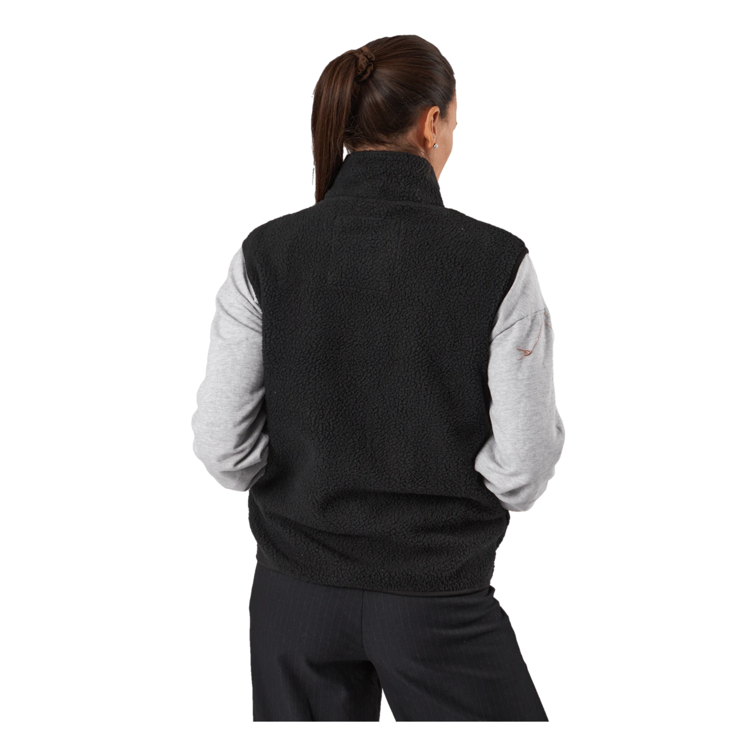 Teddy Pile Vest Black 5 Teddy Pile Vest Black - Image 3