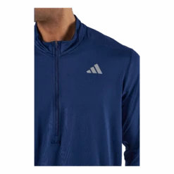 ADIDAS Own The Run 1/2 Zip Long-Sleeve Top Dark Blue -BJØRN BORG kauppa 60928 94 004