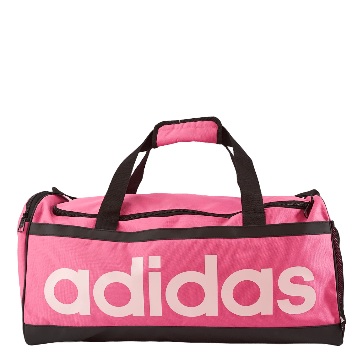 ADIDAS Essentials Linear Duffel Bag Medium Pulmag/Black/Clpink 3 ADIDAS Essentials Linear Duffel Bag Medium Pulmag/Black/Clpink