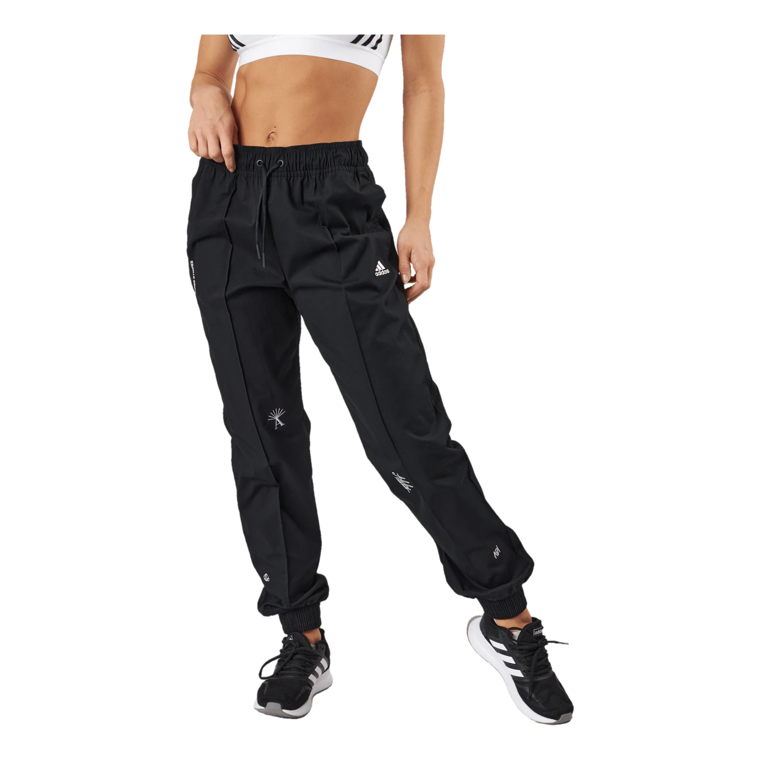 ADIDAS Loose Trousers With Healing Crystals-Inspired Graphics Black 3 ADIDAS Loose Trousers With Healing Crystals-Inspired Graphics Black