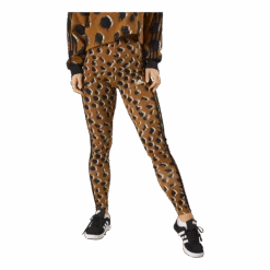 ADIDAS Essentials 3-Stripes Animal Print Leggings Brostr/Multco/Black