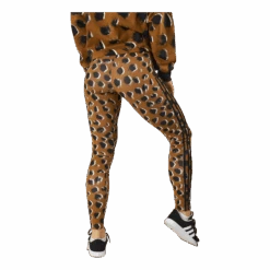 ADIDAS Essentials 3-Stripes Animal Print Leggings Brostr/Multco/Black -BJØRN BORG kauppa 60932 22 003