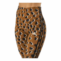 ADIDAS Essentials 3-Stripes Animal Print Leggings Brostr/Multco/Black -BJØRN BORG kauppa 60932 22 004