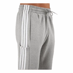 ADIDAS Essentials French Terry Tapered Cuff 3-Stripes Joggers Medium Grey Heather -BJØRN BORG kauppa 60932 39 004