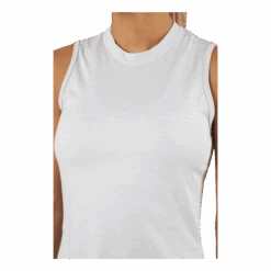 ADIDAS Essentials Heathered Mock-Neck Sleeveless Golf Polo Shirt White 10 ADIDAS Essentials Heathered Mock-Neck Sleeveless Golf Polo Shirt White -BJØRN BORG kauppa 61007 55 004