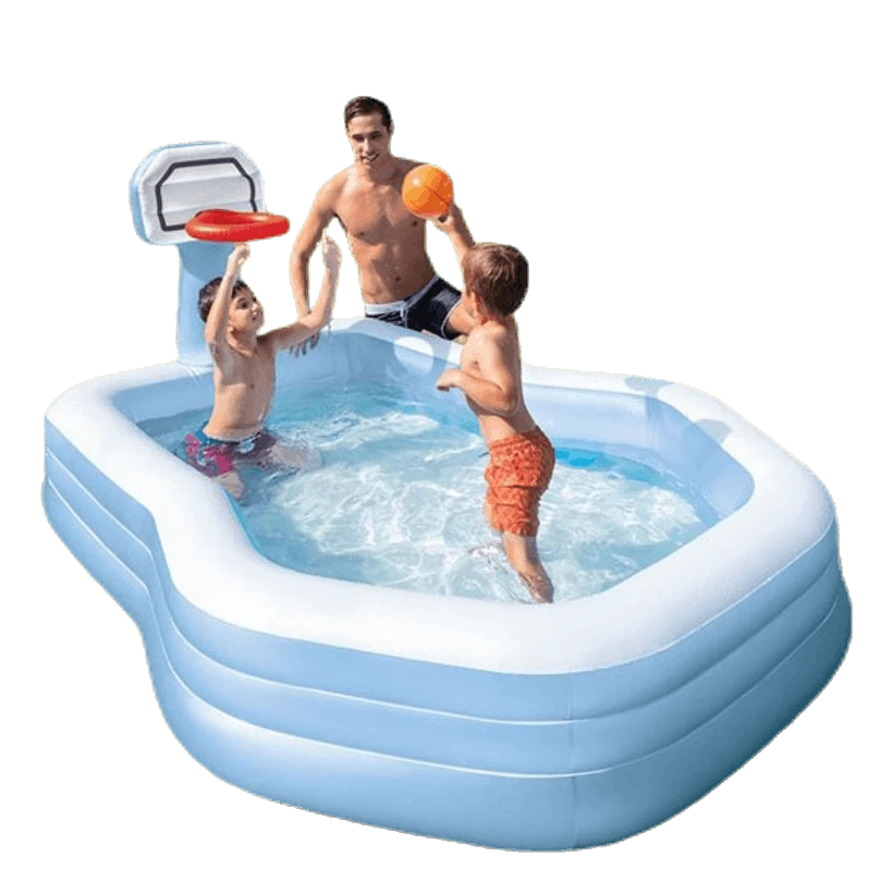 Intex Shootin' Hoops Family Pool Blue 3 Intex Shootin' Hoops Family Pool Blue