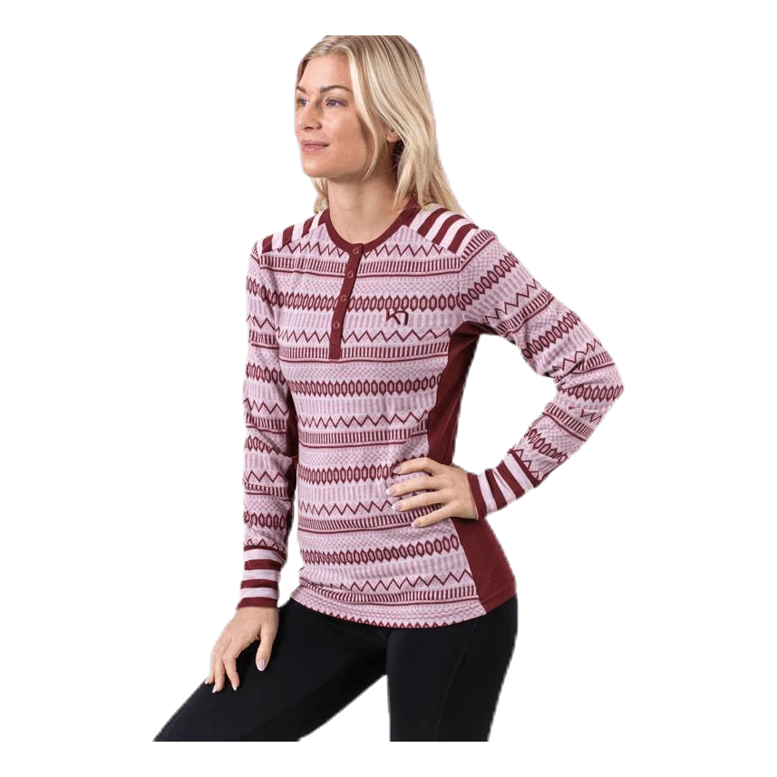 Kari Traa Åkle Long Sleeve Shirt Pink/Red 3 Kari Traa Åkle Long Sleeve Shirt Pink/Red