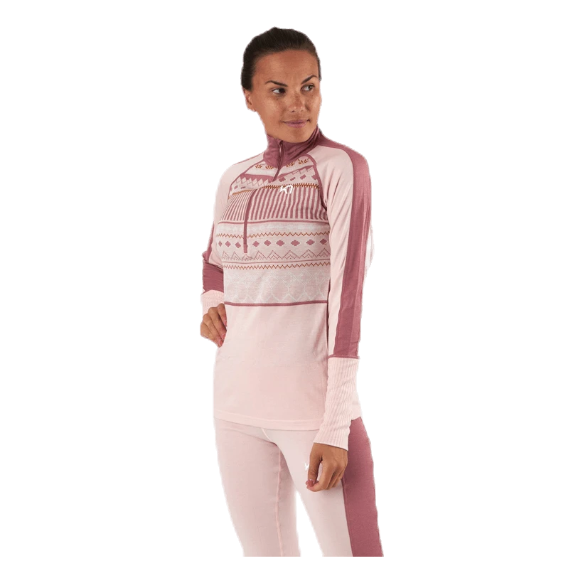 Kari Traa Perle Half-Zip Shirt Pink 6 Kari Traa Perle Half-Zip Shirt Pink - Image 4
