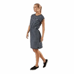 Bellevue Dress Blue/White