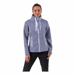 Weather Report Freida Melange Fleece Jacket Blue