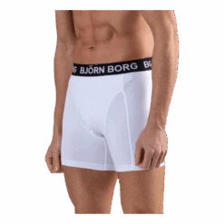 BJØRN BORG Solid Shorts 2-Pack White/Black -BJØRN BORG kauppa 7321464486760 008 1b4e036f331643eab6508481a6f37e4f