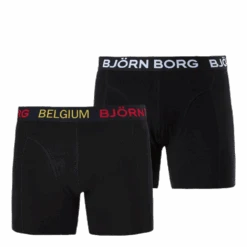 BJØRN BORG Shorts Sammy Belgium 2-pack Black