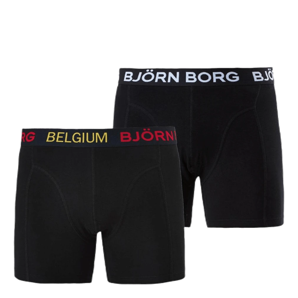 BJØRN BORG Shorts Sammy Belgium 2-pack Black 3 BJØRN BORG Shorts Sammy Belgium 2-pack Black