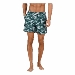 Louie Swim Trunks Patterned/Green