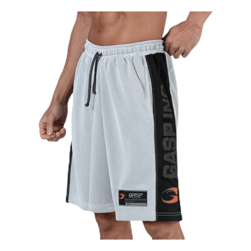 GASP No1 Mesh Shorts White/Black 3 GASP No1 Mesh Shorts White/Black