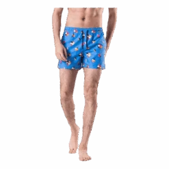 Happy Socks Hibiscus Swim Shorts Blue