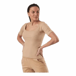 T-shirt Ribbed Beige -BJØRN BORG kauppa 7350059748211 004 62562c8e09f34f4199e724965b69aac5