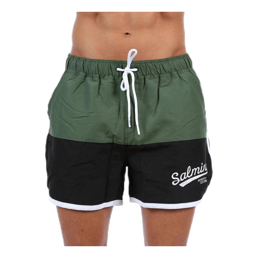 SALMING Cooper Original Swimshorts Green/Black 4 SALMING Cooper Original Swimshorts Green/Black - Image 2