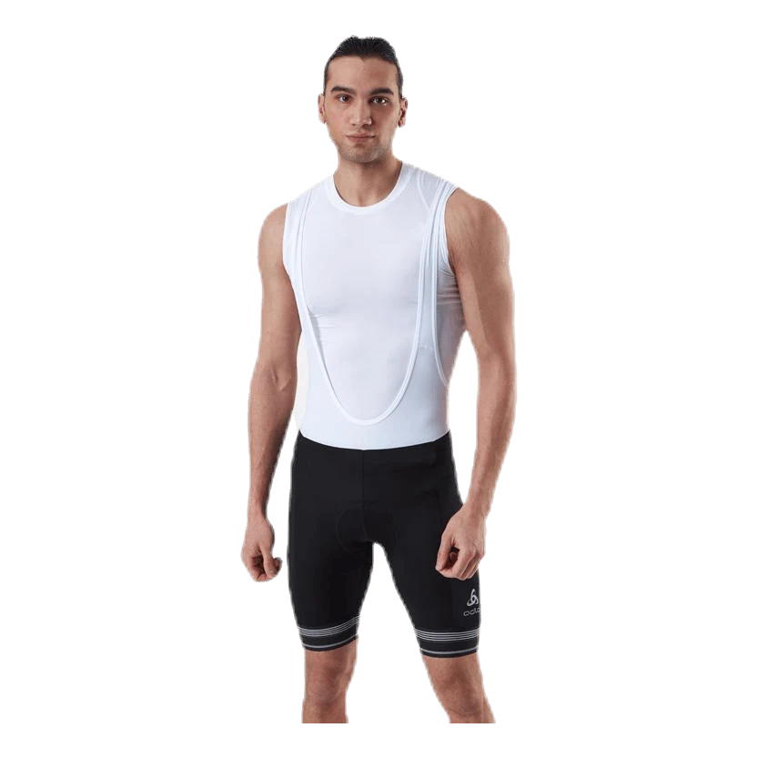 Odlo Fujin Tights Short Suspenders Bib White/Black 3 Odlo Fujin Tights Short Suspenders Bib White/Black