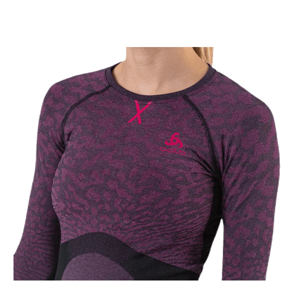 Odlo Suw Top Crew Neck LS Performance Blackcomb Pink/Black 8 Odlo Suw Top Crew Neck LS Performance Blackcomb Pink/Black - Image 6