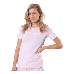 Champion Crewneck T-Shirt Pink