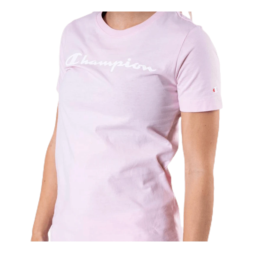 Champion Crewneck T-Shirt Pink 6 Champion Crewneck T-Shirt Pink - Image 4