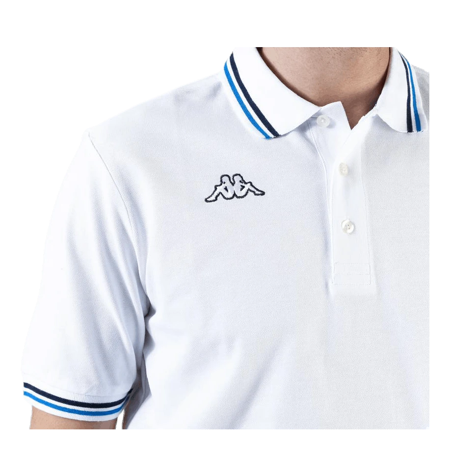 Kappa Maltax Polo S/S Blue/White 6 Kappa Maltax Polo S/S Blue/White - Image 4