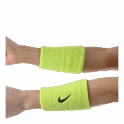Swoosh Doublewide Wristbands Green